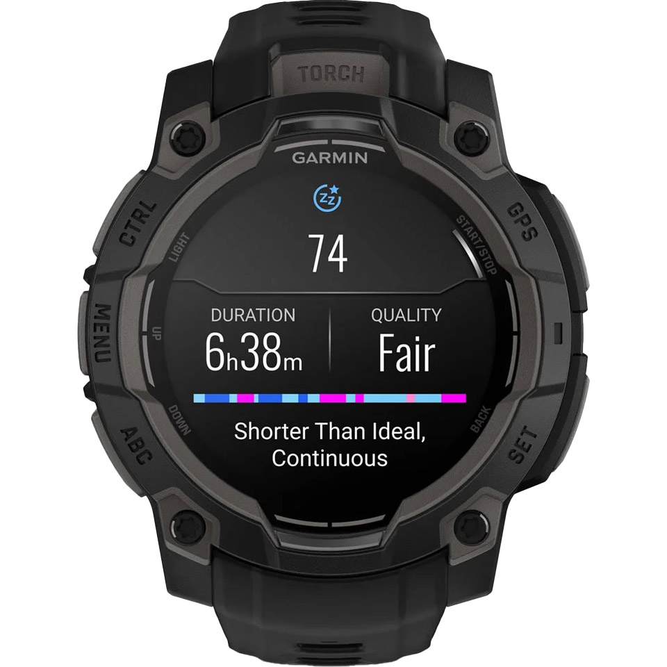 Смарт-годинник GARMIN Instinct 3 AMOLED 45mm Black with Black Band (010-02936-00)
