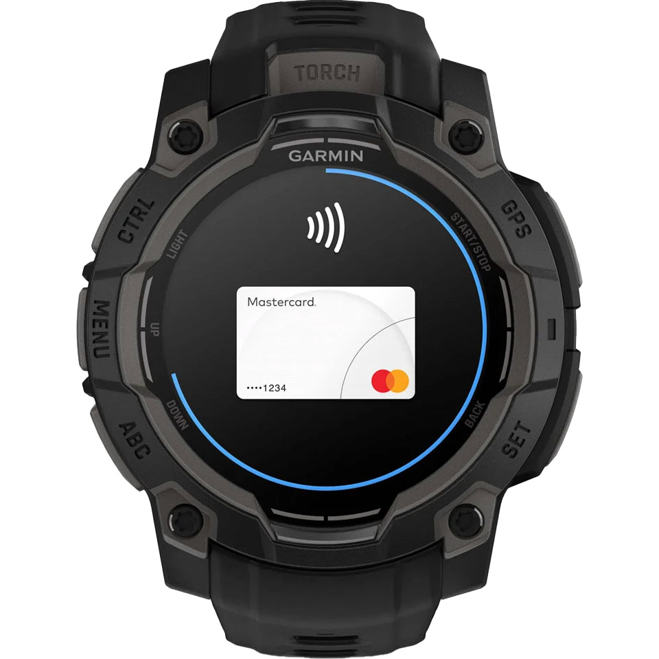 Смарт-годинник GARMIN Instinct 3 AMOLED 45mm Black with Black Band (010-02936-00)