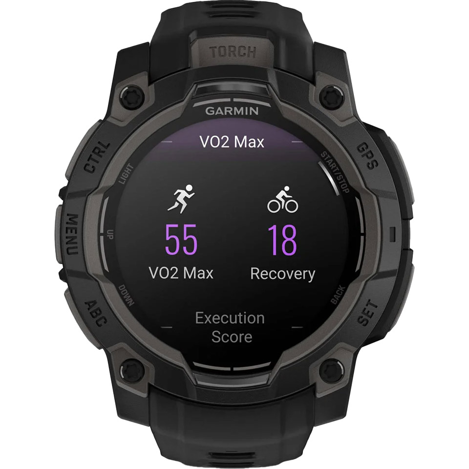Смарт-годинник GARMIN Instinct 3 AMOLED 45mm Black with Black Band (010-02936-00)