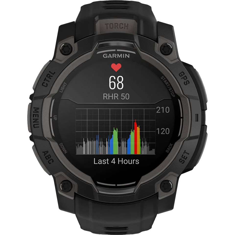 Смарт-годинник GARMIN Instinct 3 AMOLED 45mm Black with Black Band (010-02936-00)