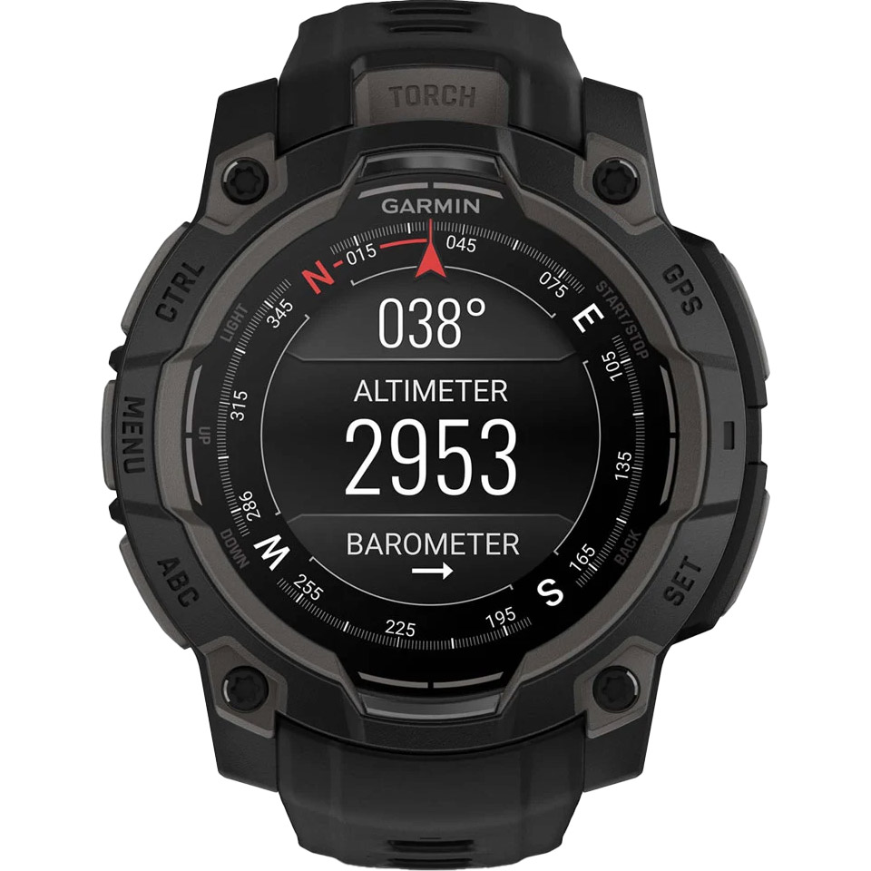 Смарт-годинник GARMIN Instinct 3 AMOLED 45mm Black with Black Band (010-02936-00)