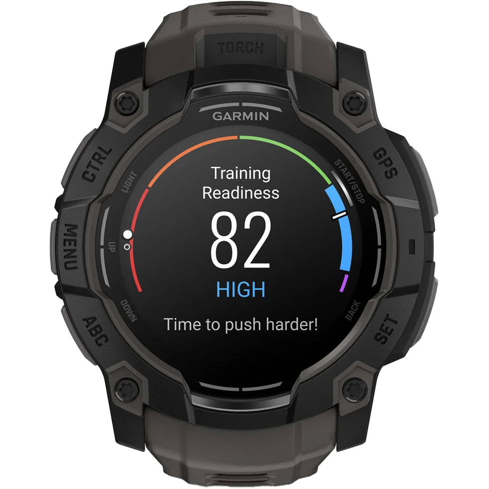 Смарт-годинник GARMIN Instinct 3 AMOLED 50mm Black with Charcoal Band (010-03020-00)