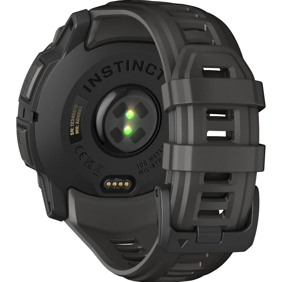 Смарт-годинник GARMIN Instinct 3 AMOLED 50mm Black with Charcoal Band (010-03020-00)