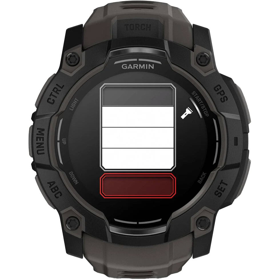 Смарт-годинник GARMIN Instinct 3 AMOLED 50mm Black with Charcoal Band (010-03020-00)