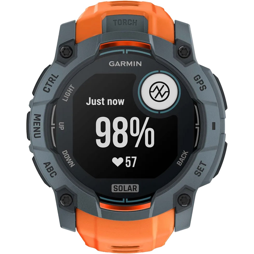 Смарт-годинник GARMIN Instinct 3 Solar 50mm Twilight with Solstice Band (010-02935-01)