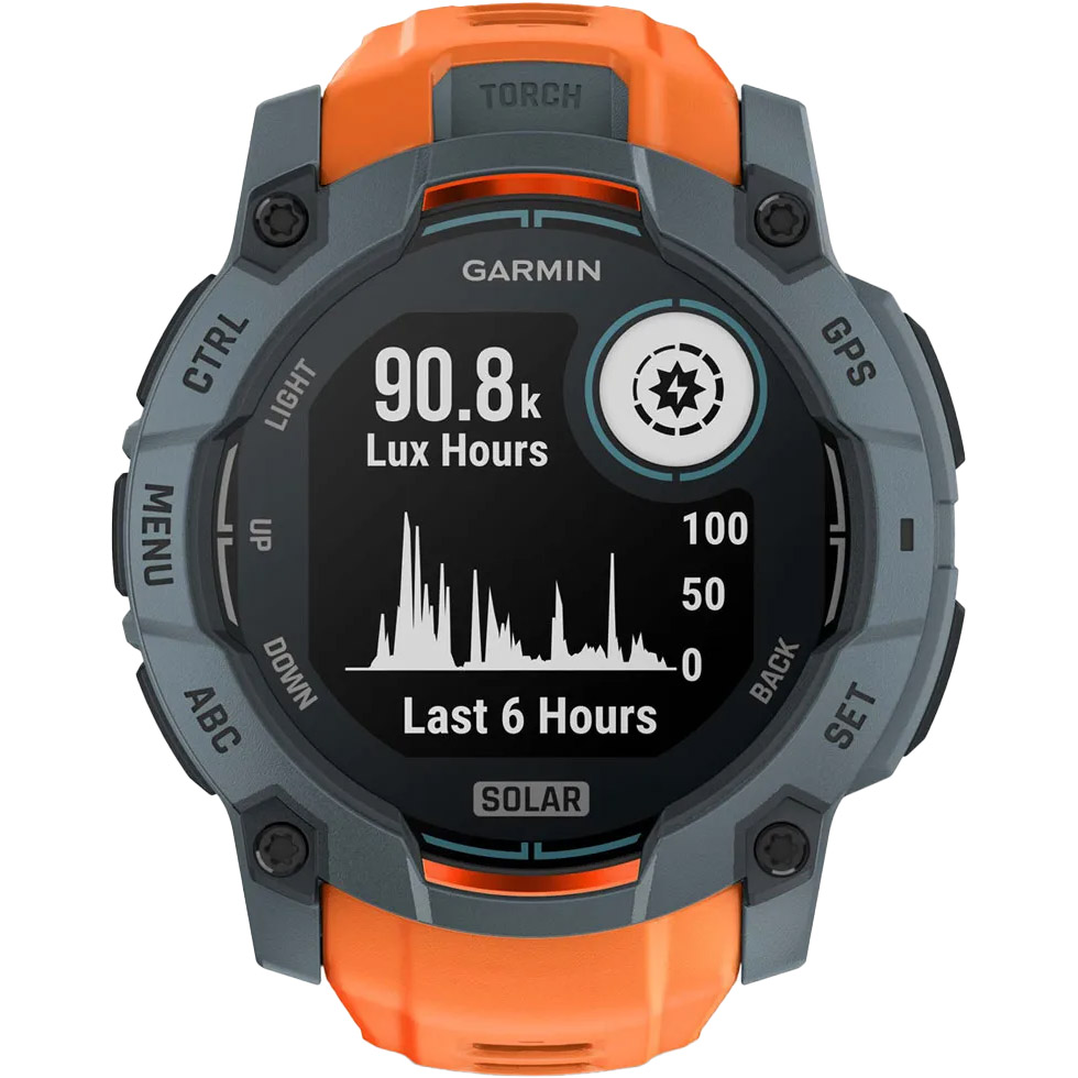 Смарт-годинник GARMIN Instinct 3 Solar 50mm Twilight with Solstice Band (010-02935-01)