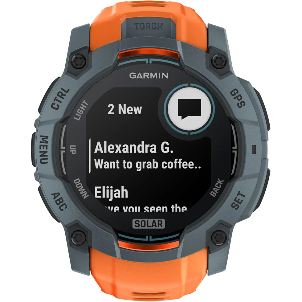 Смарт-годинник GARMIN Instinct 3 Solar 50mm Twilight with Solstice Band (010-02935-01)