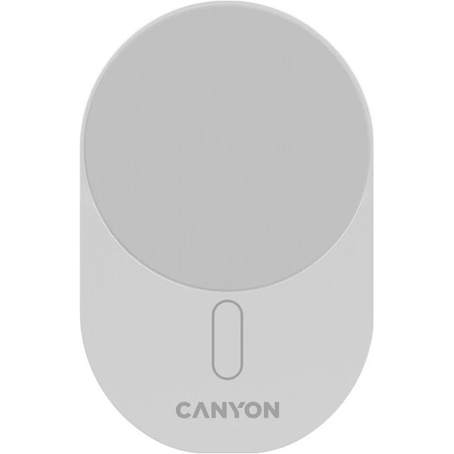 Автодержатель с беспроводной зарядкой CANYON Car Charger OnGrip 105 15W QI2 Wireless White (CNS-CCH105W)