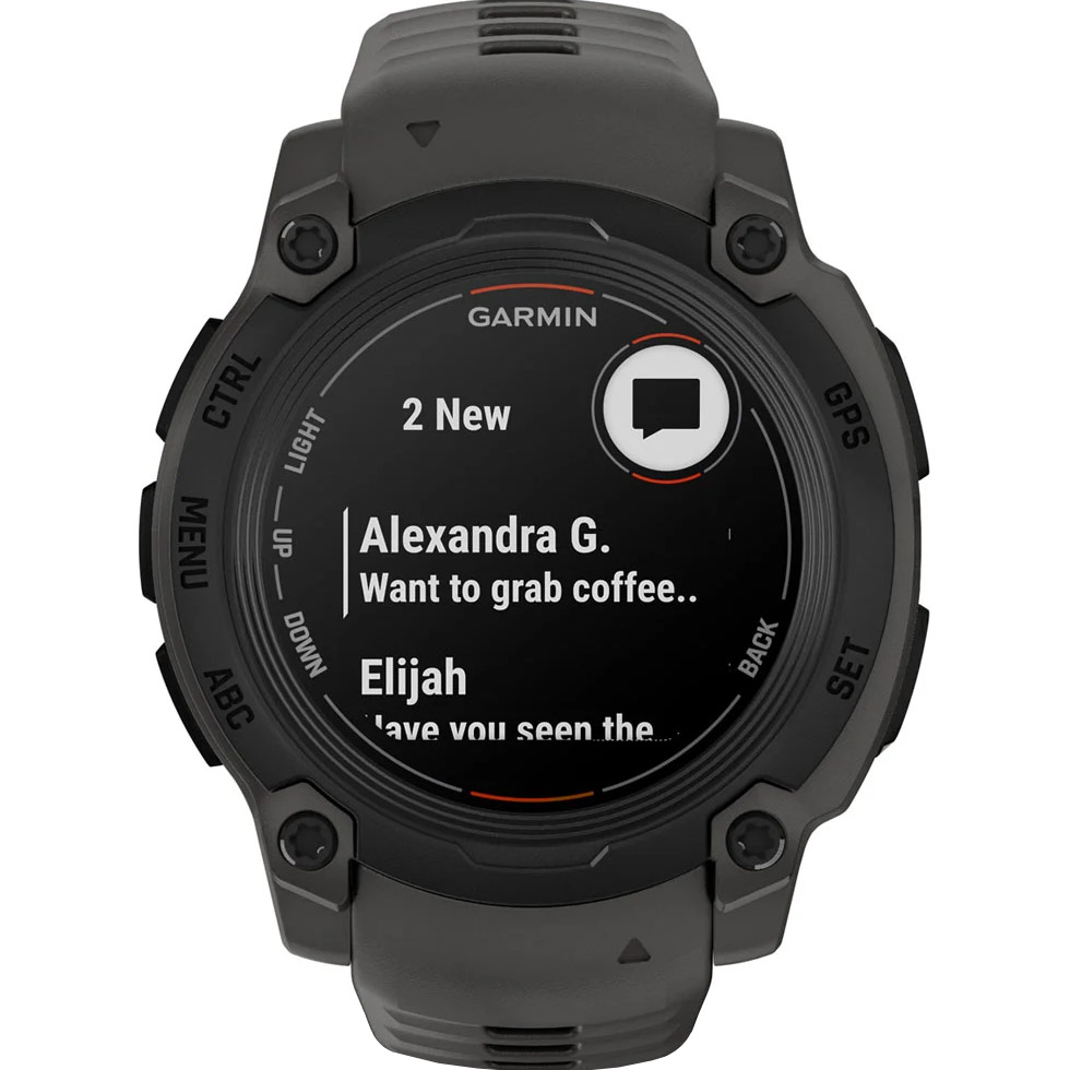 Смарт-годинник GARMIN Instinct E 40mm Black with Charcoal Band (010-02932-00)