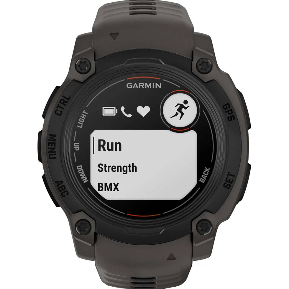 Смарт-годинник GARMIN Instinct E 40mm Black with Charcoal Band (010-02932-00)