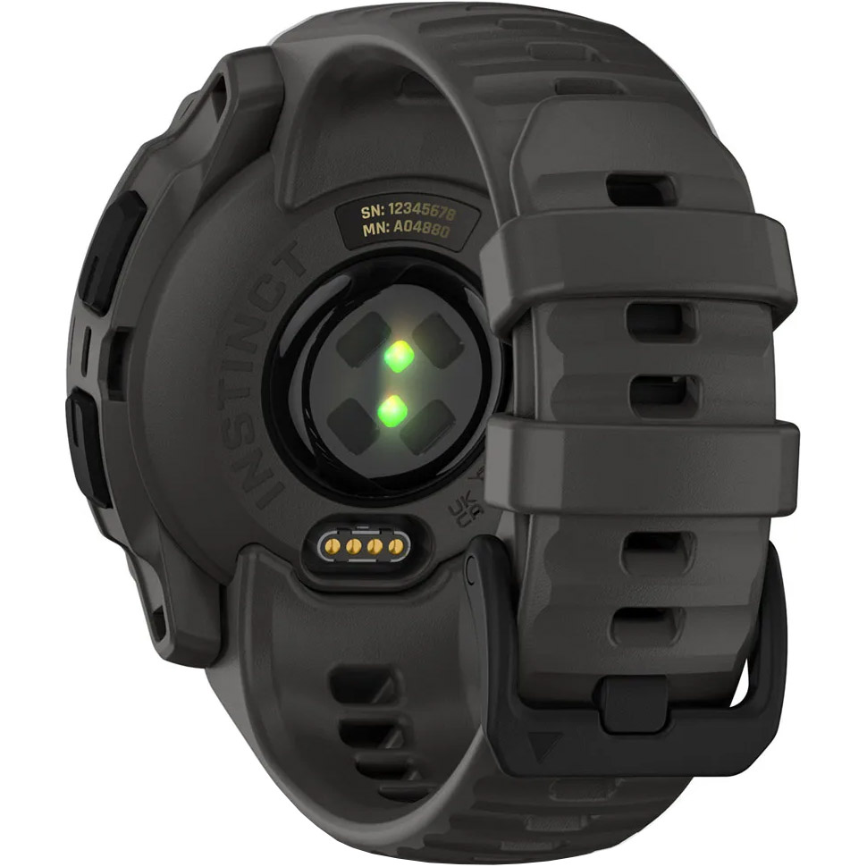 Смарт-годинник GARMIN Instinct E 40mm Black with Charcoal Band (010-02932-00)