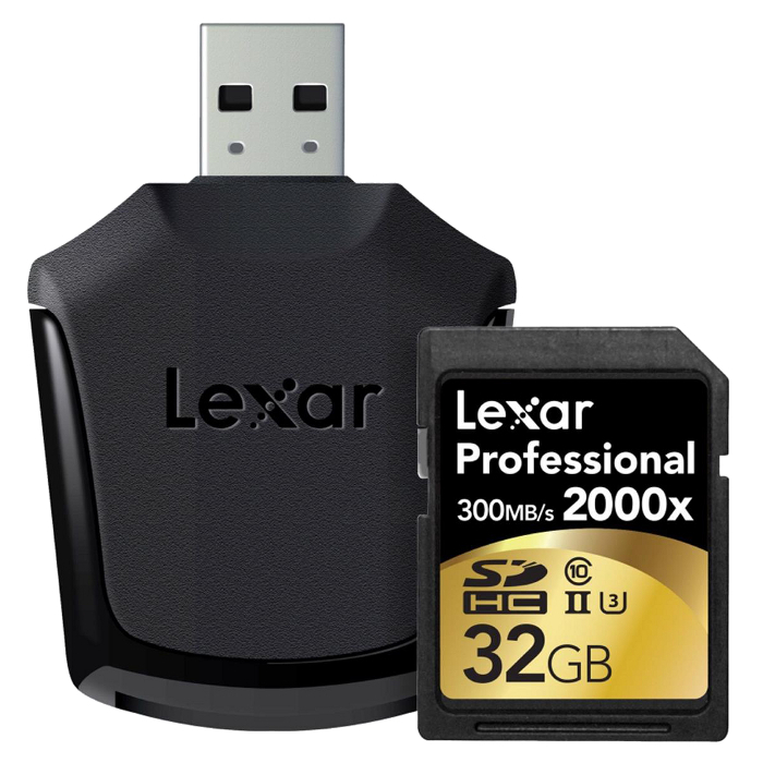 Карта пам'яті LEXAR SDHC Professional 32GB UHS-II U3 Class 10 (LSD32GCRBEU2000R)