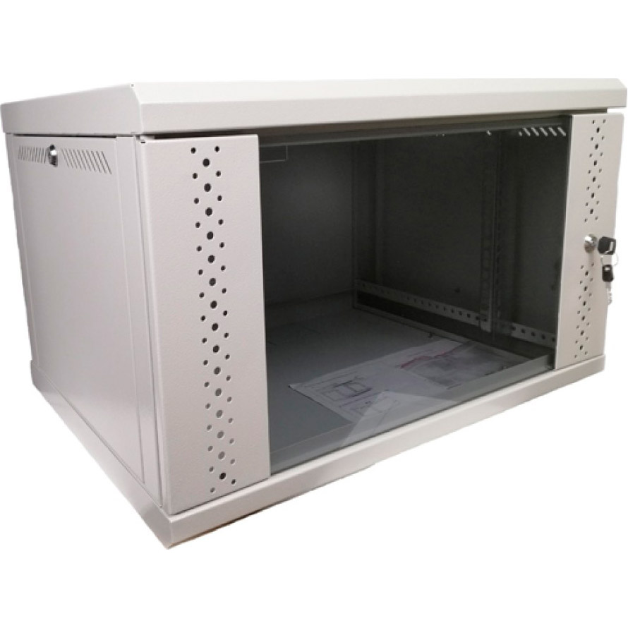 Настенный шкаф 19" ESERVER ES-E435G (4U, 600x350мм, RAL7011)