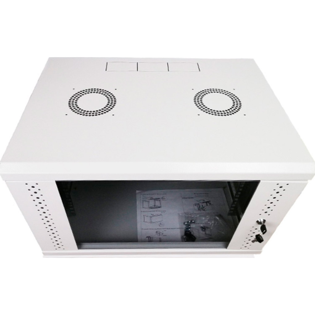 Настенный шкаф 19" ESERVER ES-E435G (4U, 600x350мм, RAL7011)