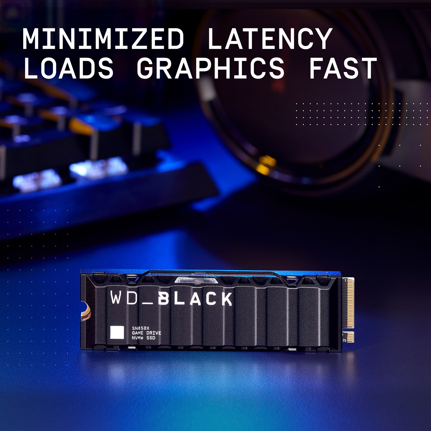 SSD диск WD Black SN850X w/heatsink 4TB M.2 NVMe (WDS400T2XHE-00BCA0)