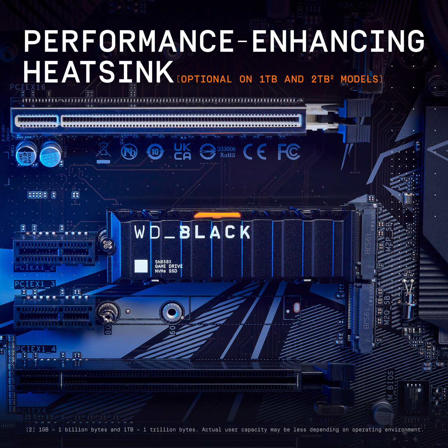 SSD диск WD Black SN850X w/heatsink 4TB M.2 NVMe (WDS400T2XHE-00BCA0)