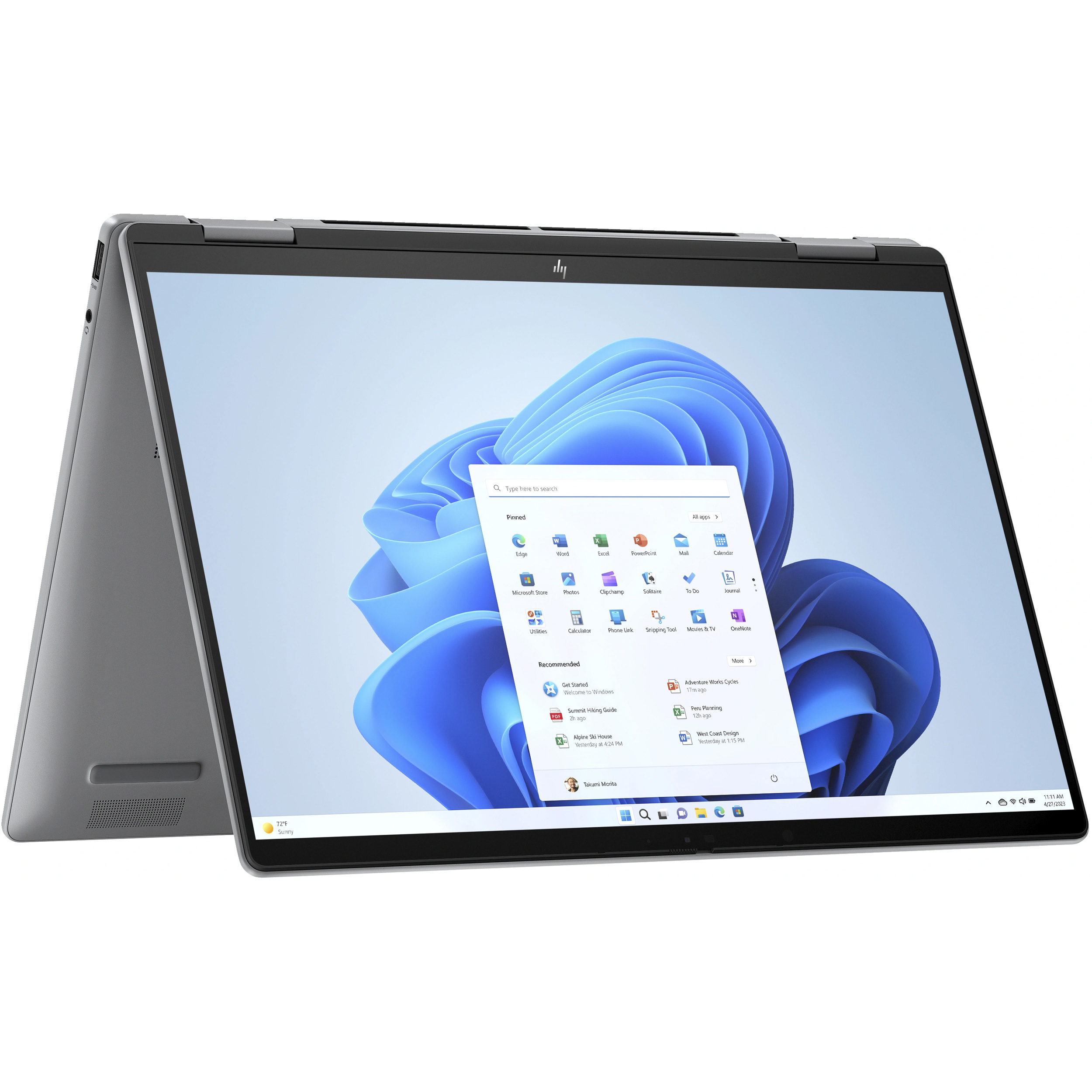 Ноутбук HP Envy x360 14-fc0026ua Meteor Silver (B9PC8EA)