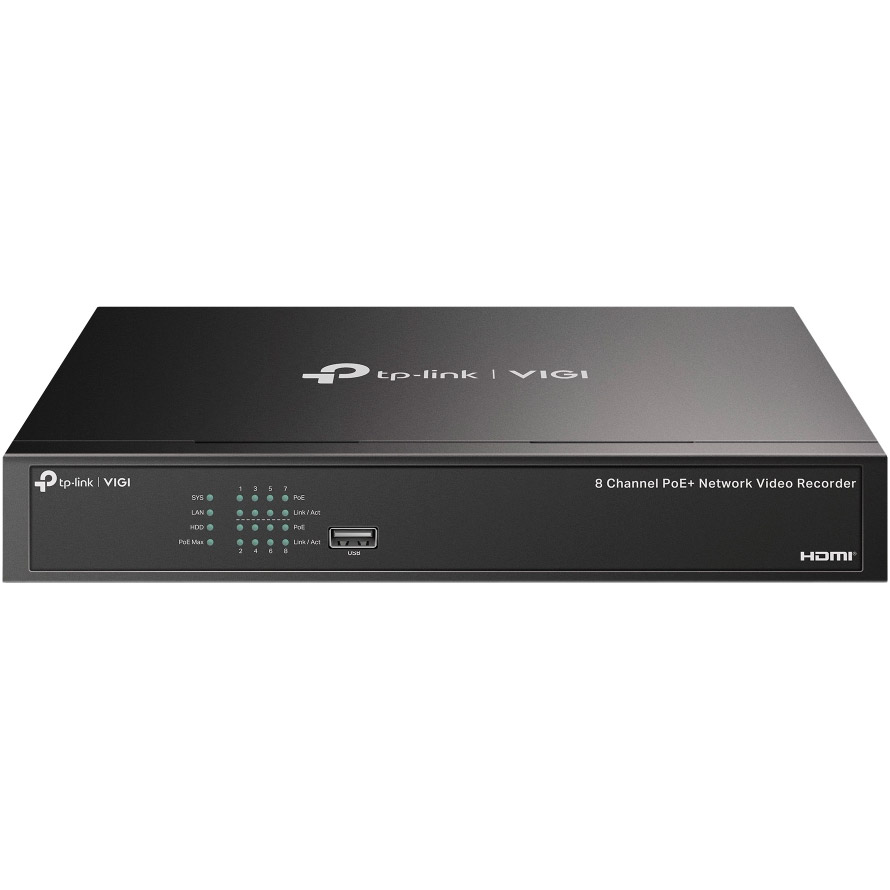 Видеорегистратор сетевой 8-канальный TP-LINK VIGI NVR1008H-8MP