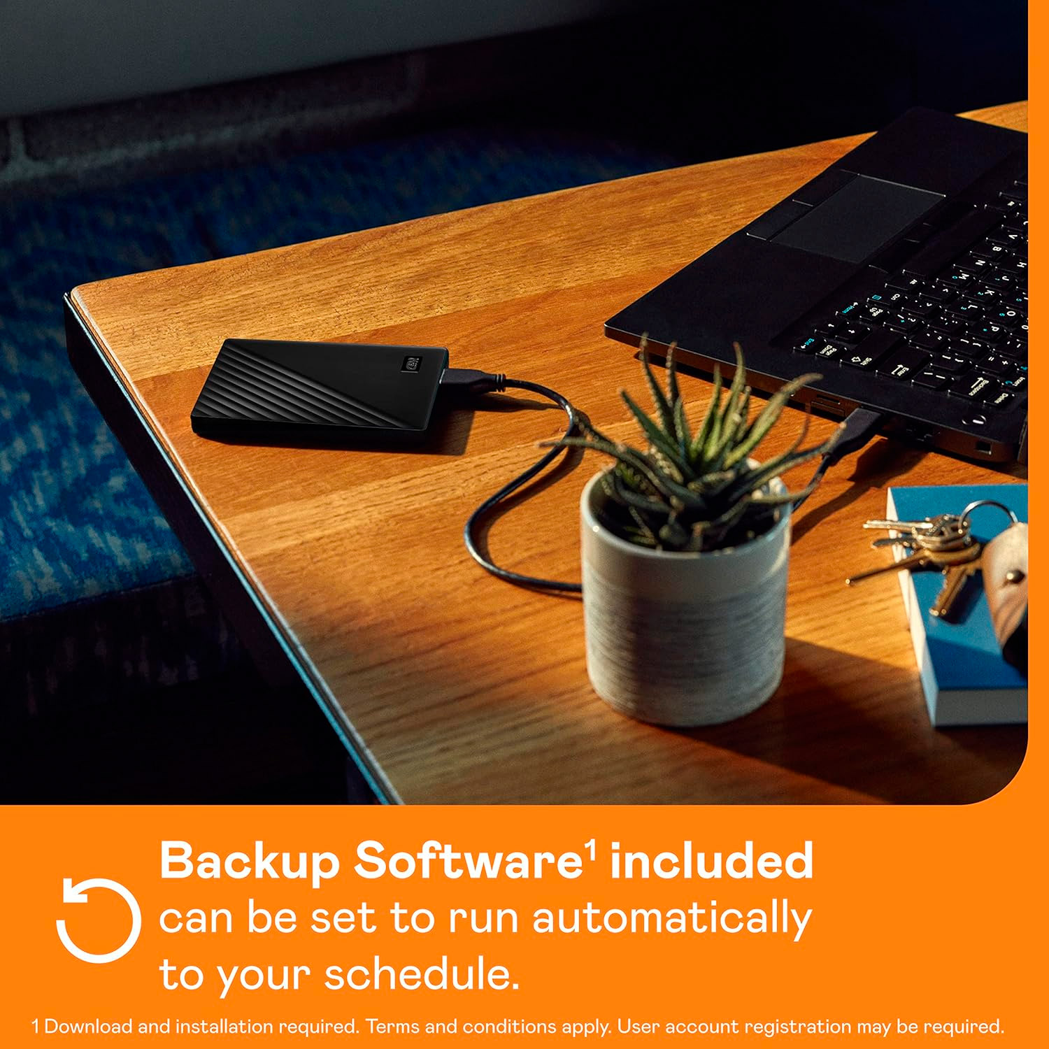 Портативний жорсткий диск WD My Passport 6TB USB3.2 Black (WDBR9S0060BBK-WESN)