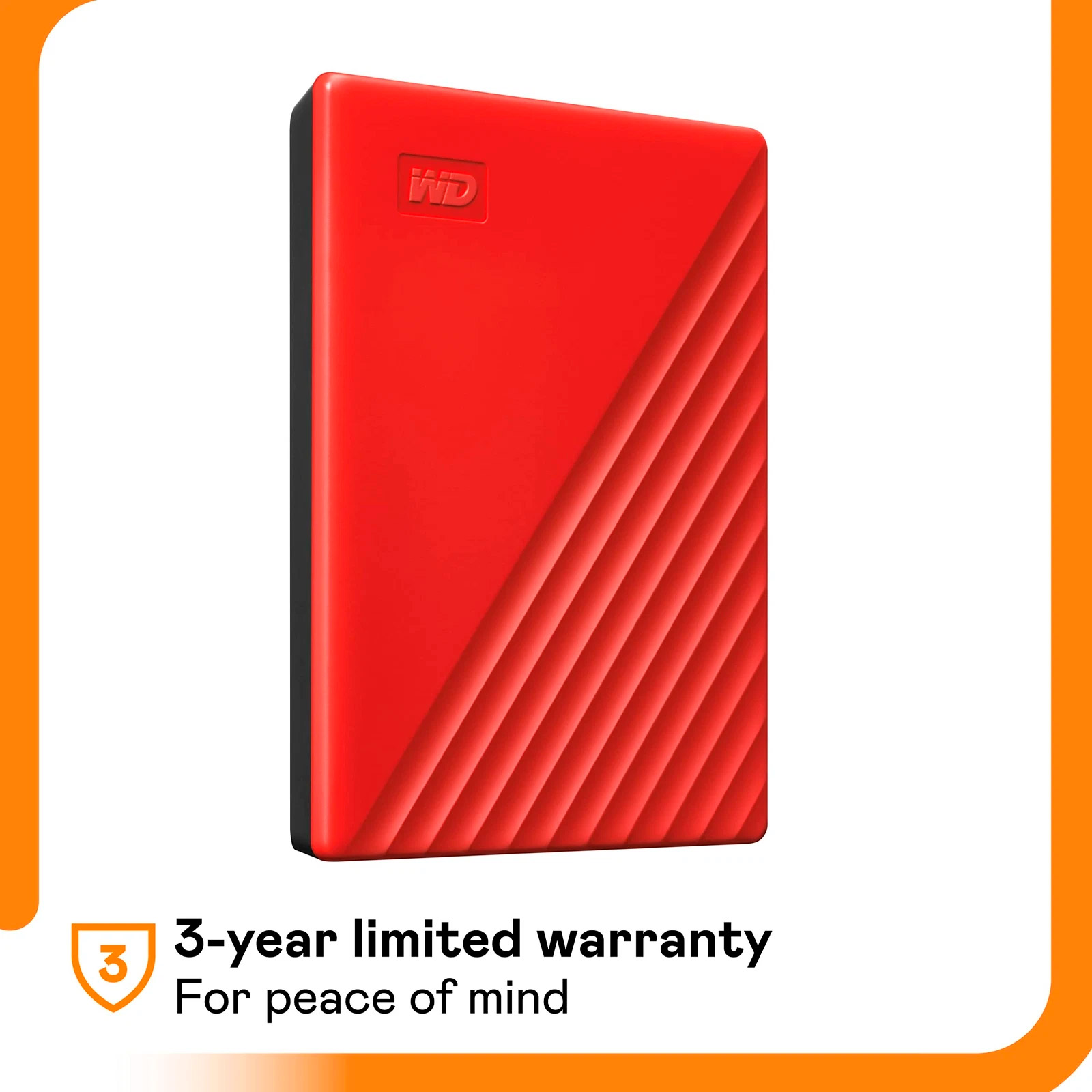Портативний жорсткий диск WD My Passport 6TB USB3.2 Red (WDBR9S0060BRD-WESN)