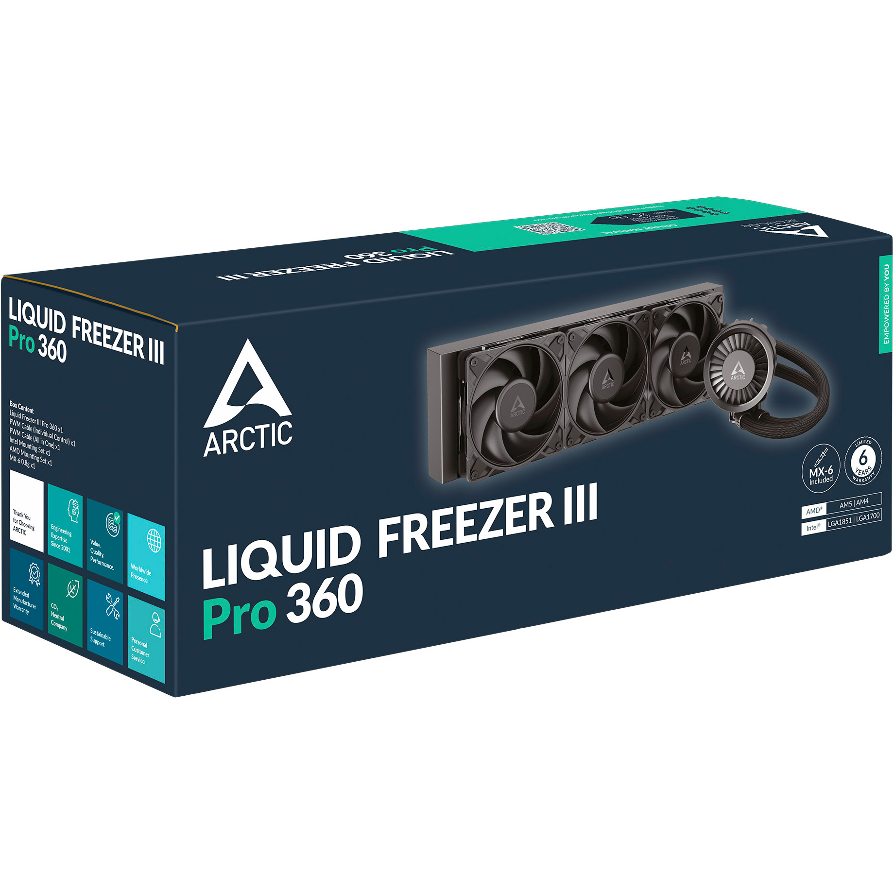 Система водяного охлаждения ARCTIC Liquid Freezer III Pro 360 (ACFRE00180A)