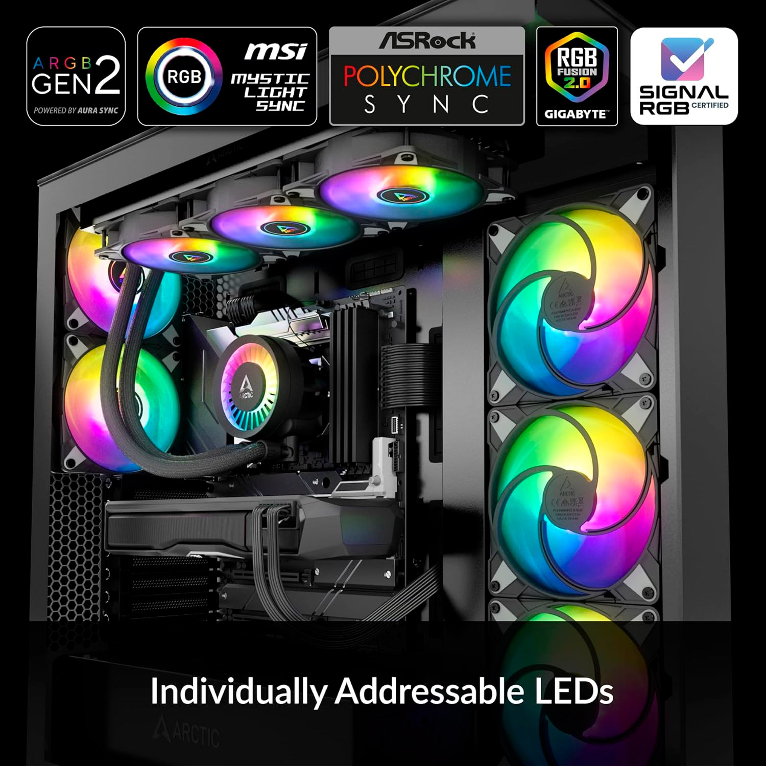 Система водяного охолодження ARCTIC Liquid Freezer III Pro 360 A-RGB Black (ACFRE00184A)