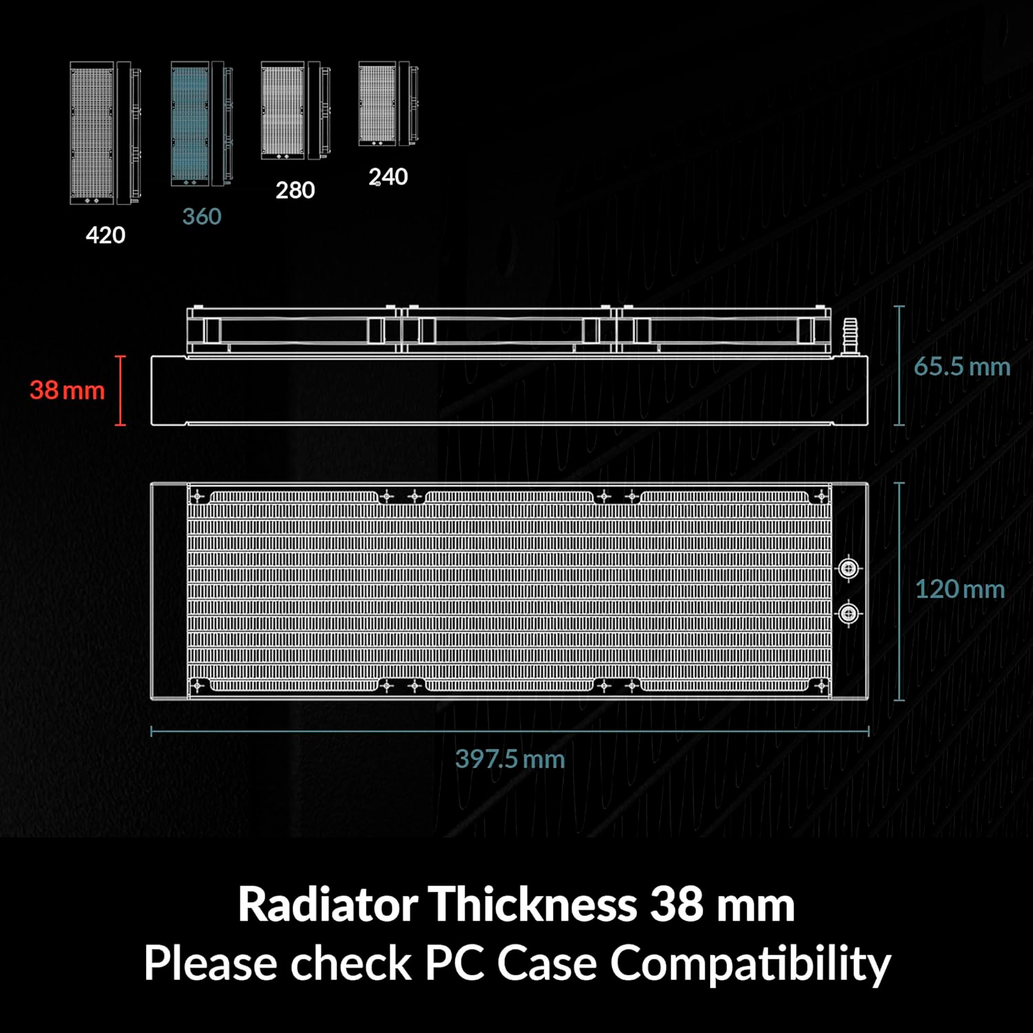 Система водяного охолодження ARCTIC Liquid Freezer III Pro 360 A-RGB Black (ACFRE00184A)