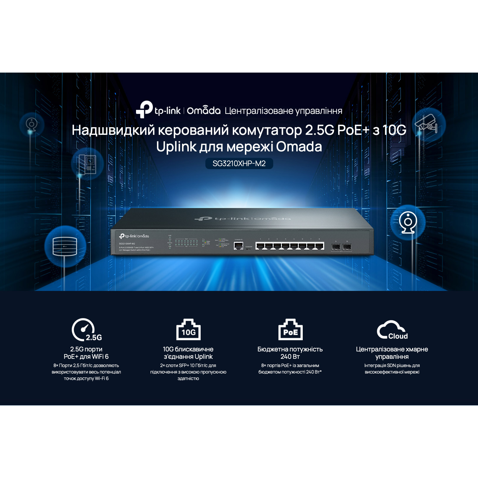 Коммутатор TP-LINK Omada SG3210XHP-M2