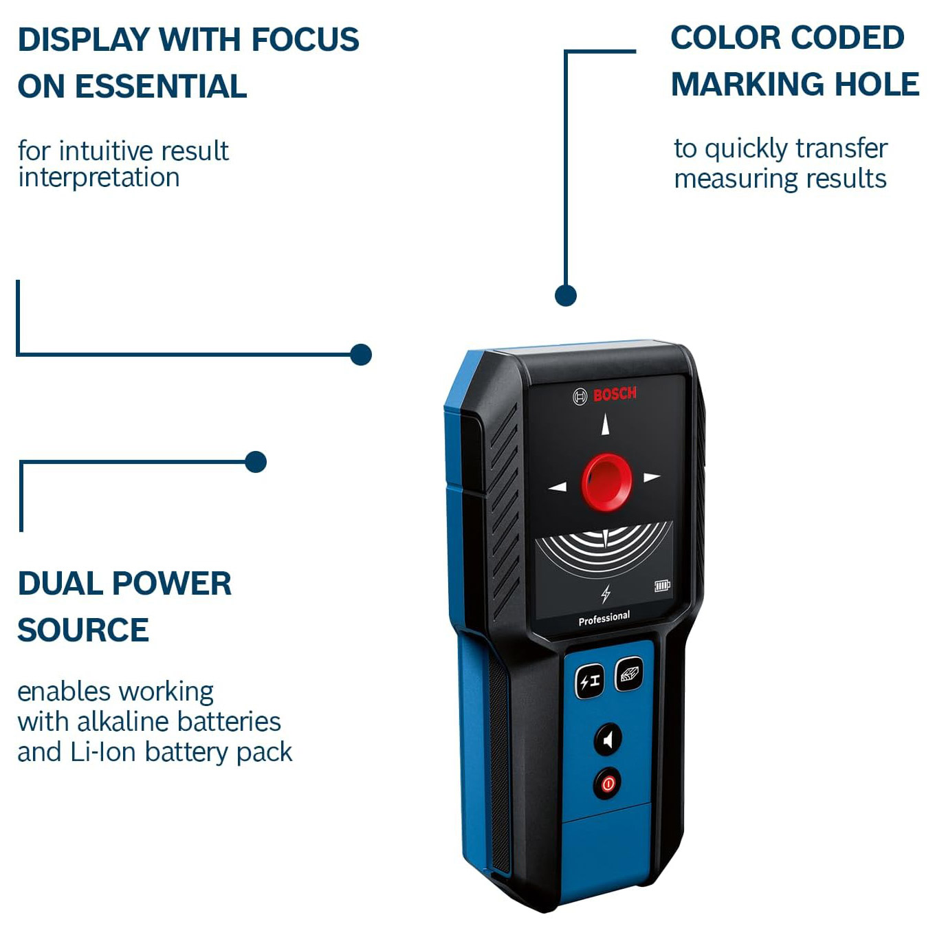 Детектор прихованої проводки BOSCH GMS 120-27 Professional (0.601.081.700)