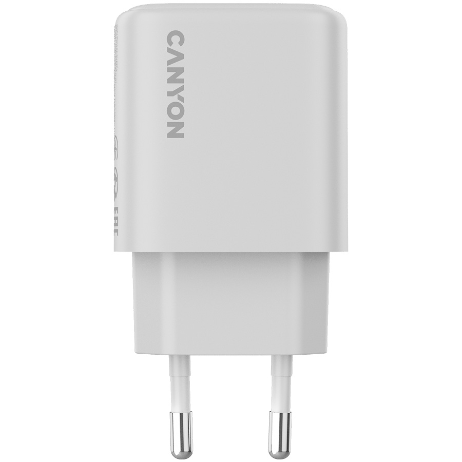 Зарядное устройство CANYON OnCharge 200 1xUSB-C 20W White (CNE-CHA200-01)