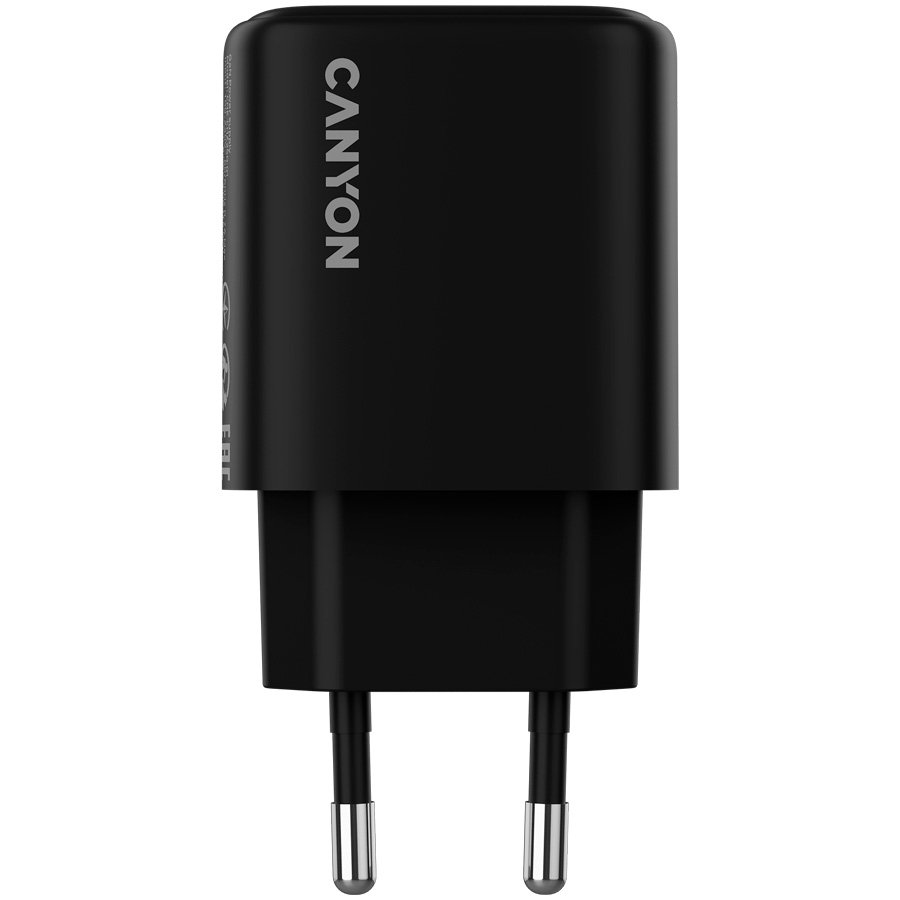 Зарядний пристрій CANYON OnCharge 250 1xUSB-C 25W Black (CNE-CHA250-11)