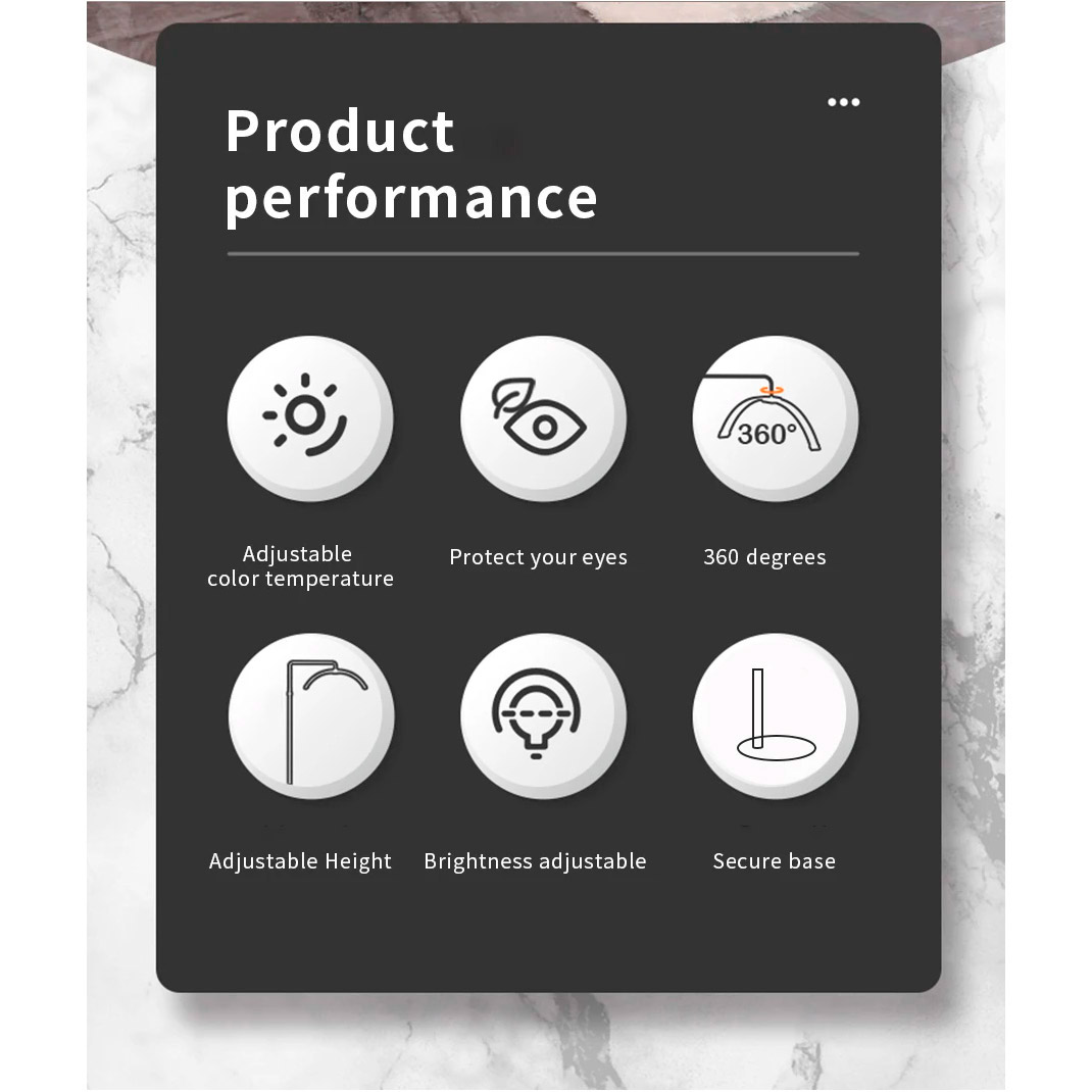 Умный торшер VOLTRONIC Smart Moon HD-M2X Black 20W