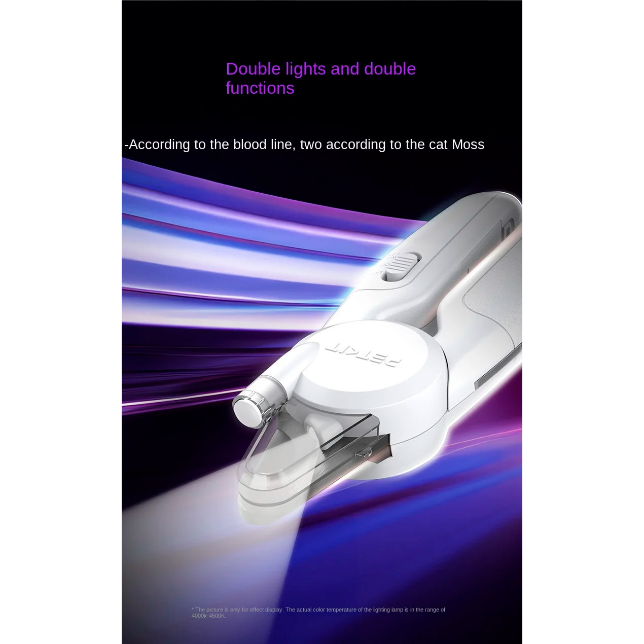 Тример для кігтів PETKIT LED Pet Nail Clipper Pro White (PK2302)