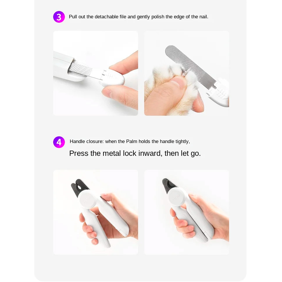 Тример для кігтів PETKIT LED Pet Nail Clipper Pro White (PK2302)