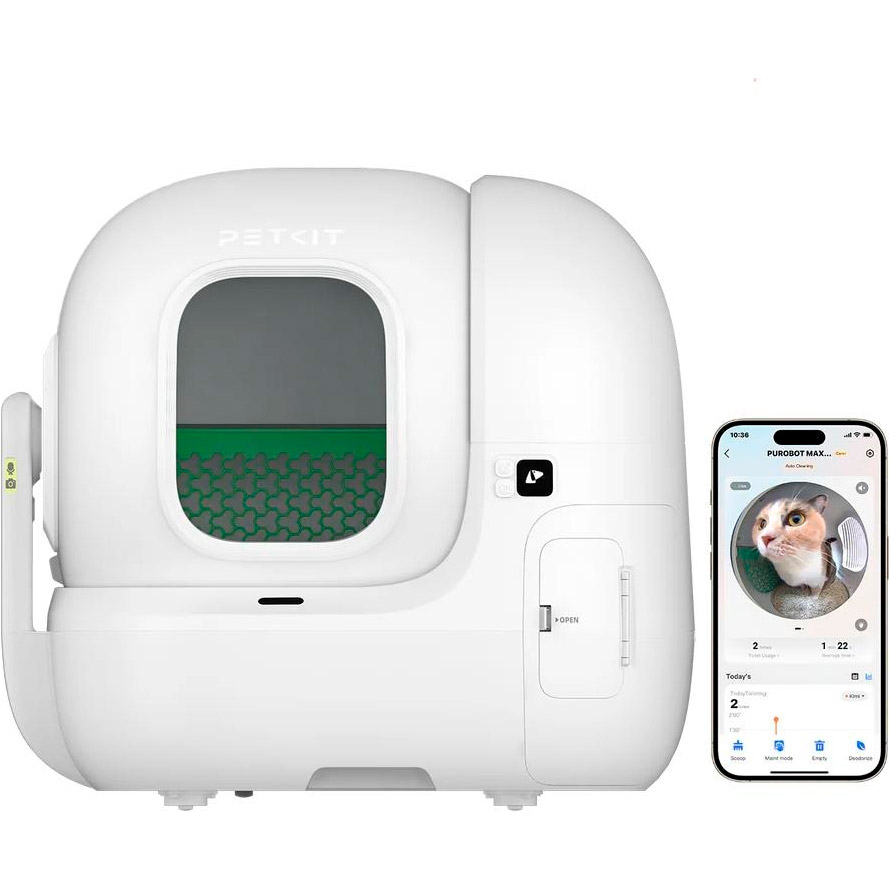 Розумний лоток для котів PETKIT Purobot Max Pro with Cam Self-Clean White (P9904)