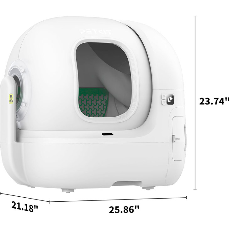 Розумний лоток для котів PETKIT Purobot Max Pro with Cam Self-Clean White (P9904)