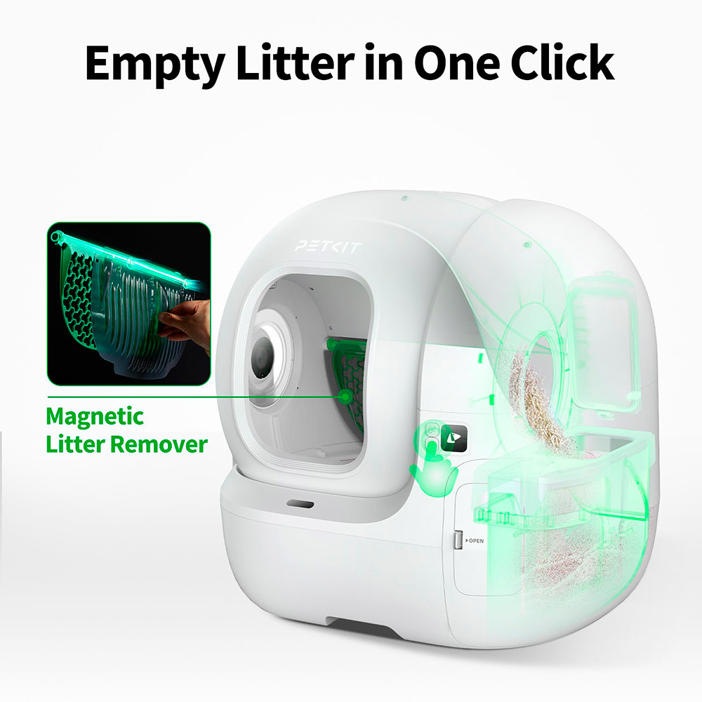 Розумний лоток для котів PETKIT Purobot Max Pro with Cam Self-Clean White (P9904)