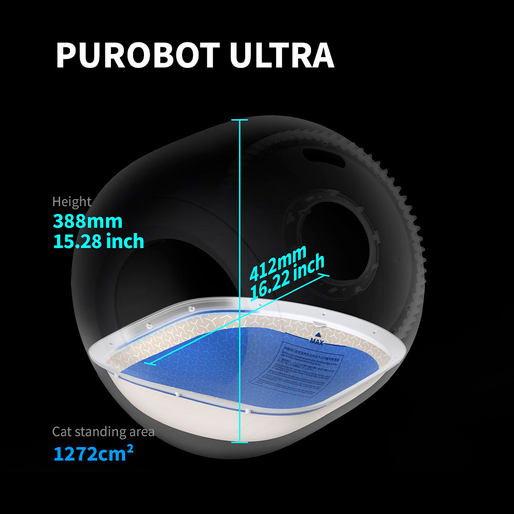 Розумний лоток для котів PETKIT Purobot Ultra with Cam Self-Clean White (P9903)