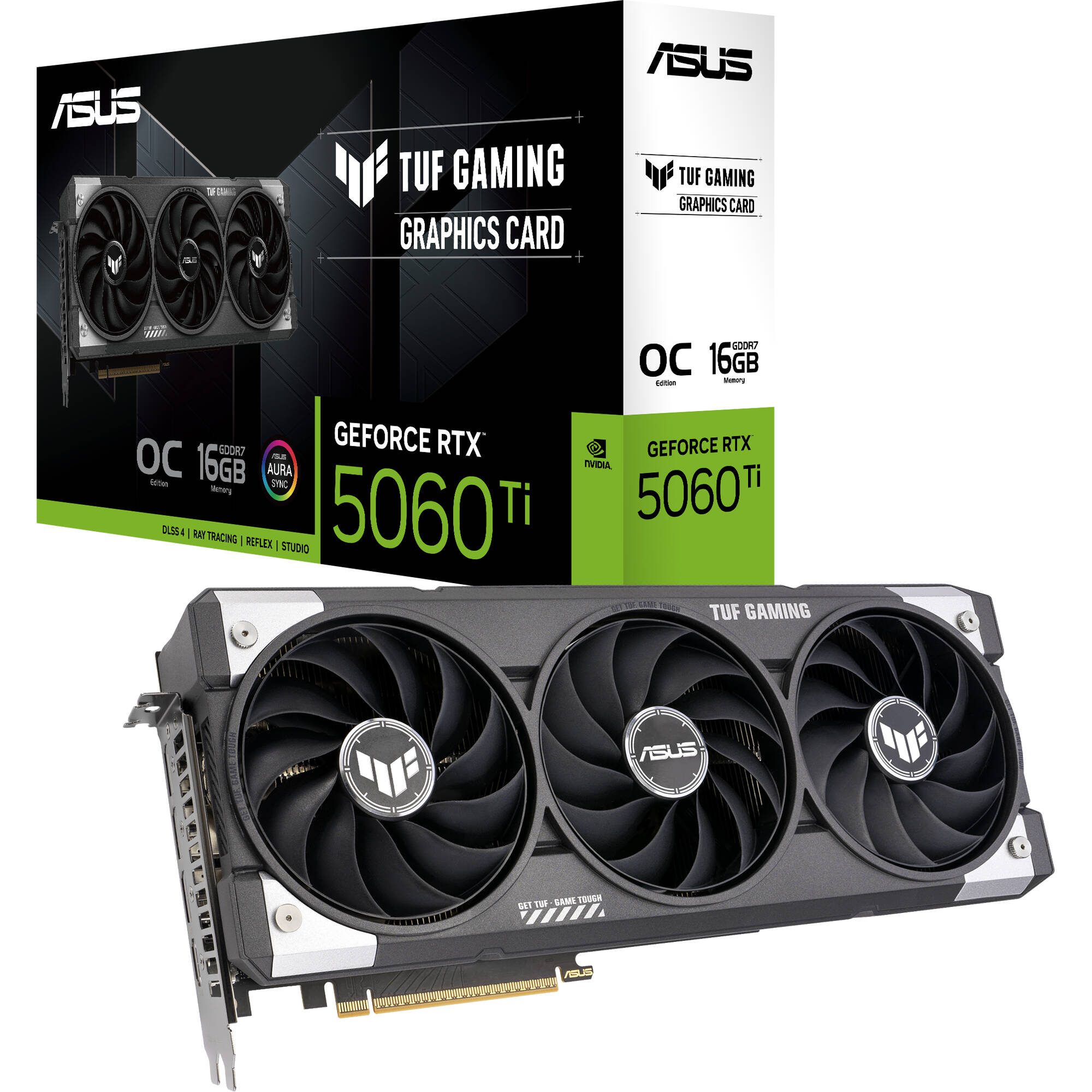 Відеокарта ASUS TUF Gaming GeForce RTX 5060 Ti 16GB GDDR7 OC Edition (TUF-RTX5060TI-O16G-GAMING)