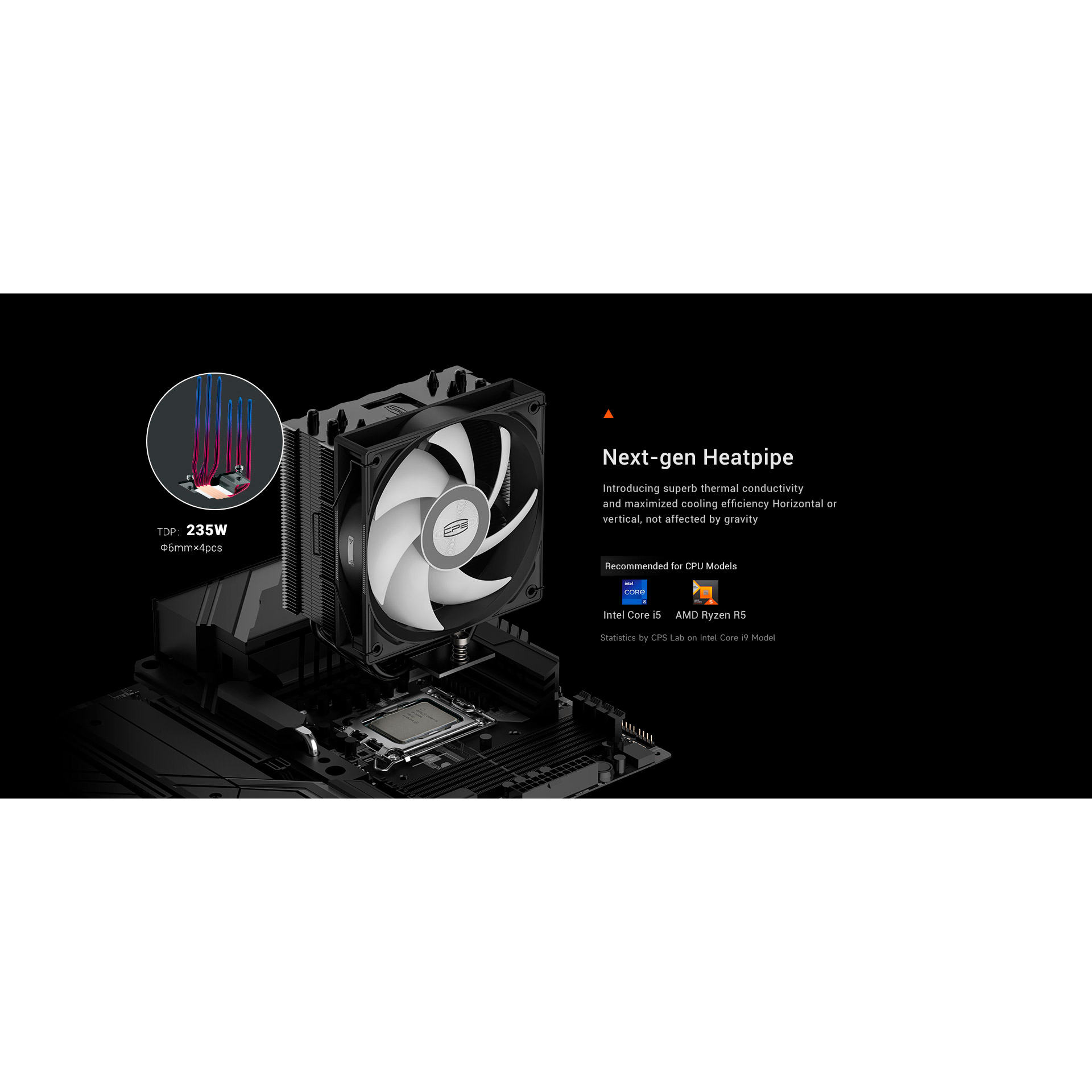 Кулер для процесора PCCOOLER RT400 ARGB (RT400-BKAWXX-GL)