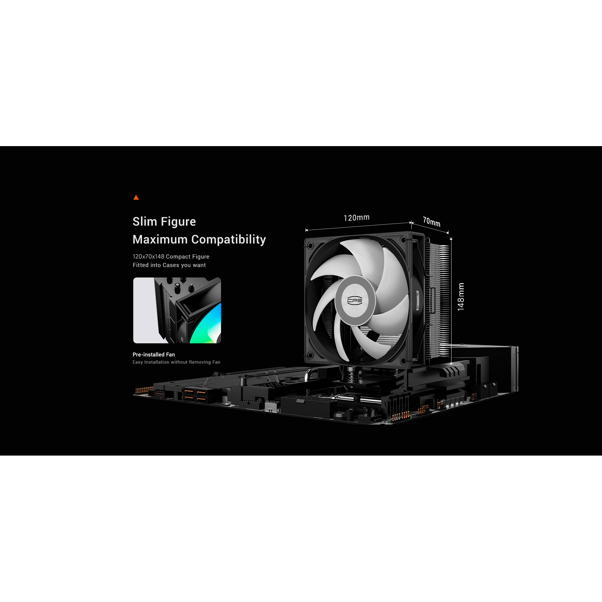 Кулер для процесора PCCOOLER RT400 ARGB (RT400-BKAWXX-GL)