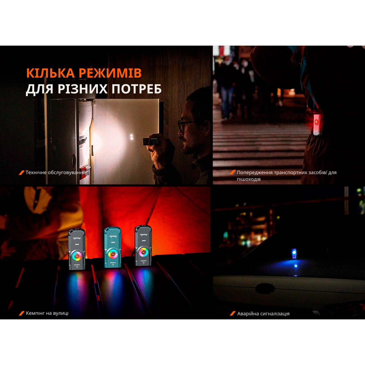 Фонарь-брелок FENIX E06R Turquoise