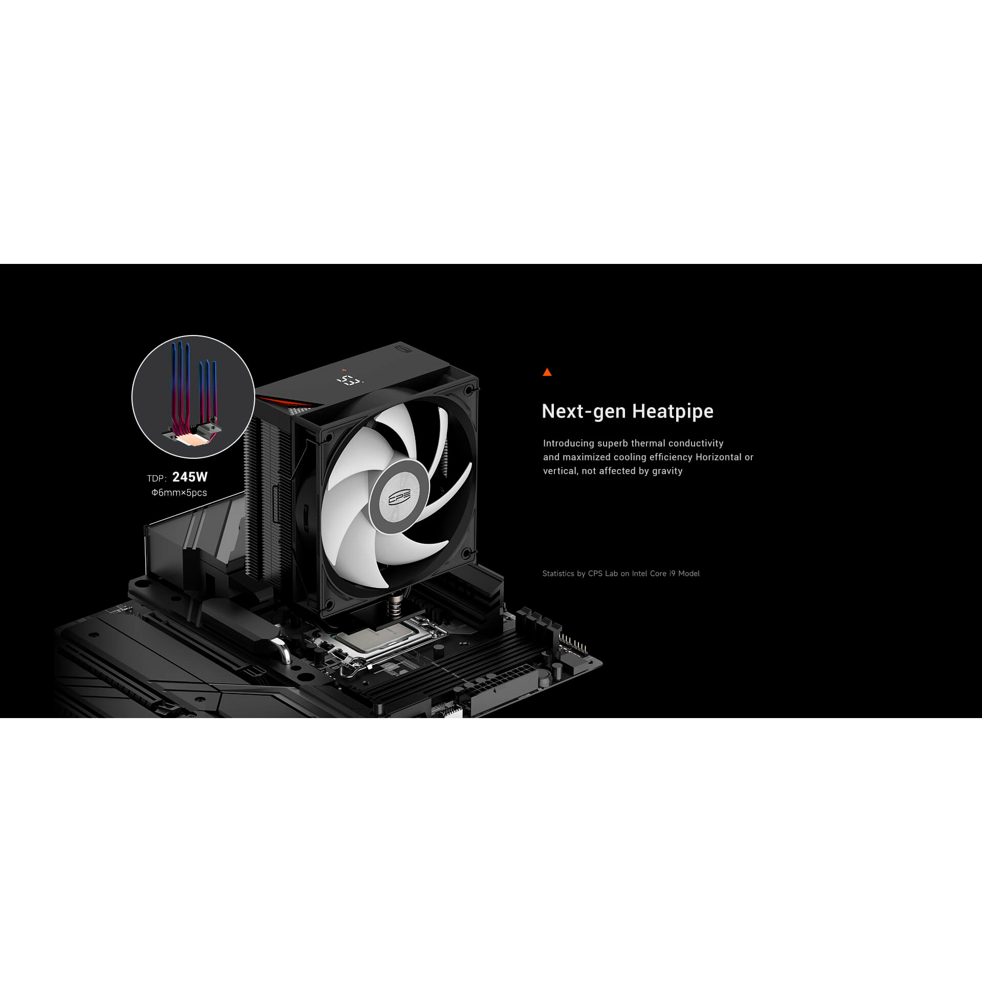 Кулер для процесора PCCOOLER RT500 Digital ARGB (RT500-BKAWYL-GL)