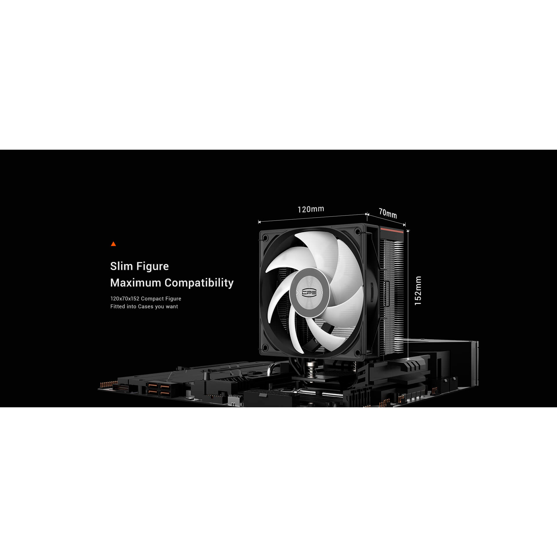 Кулер для процесора PCCOOLER RT500 Digital ARGB (RT500-BKAWYL-GL)