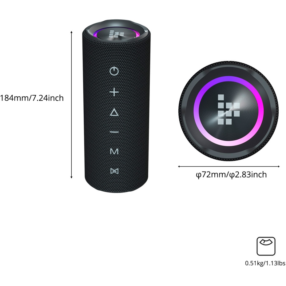 Портативная колонка TRONSMART Mirtune C2 Black