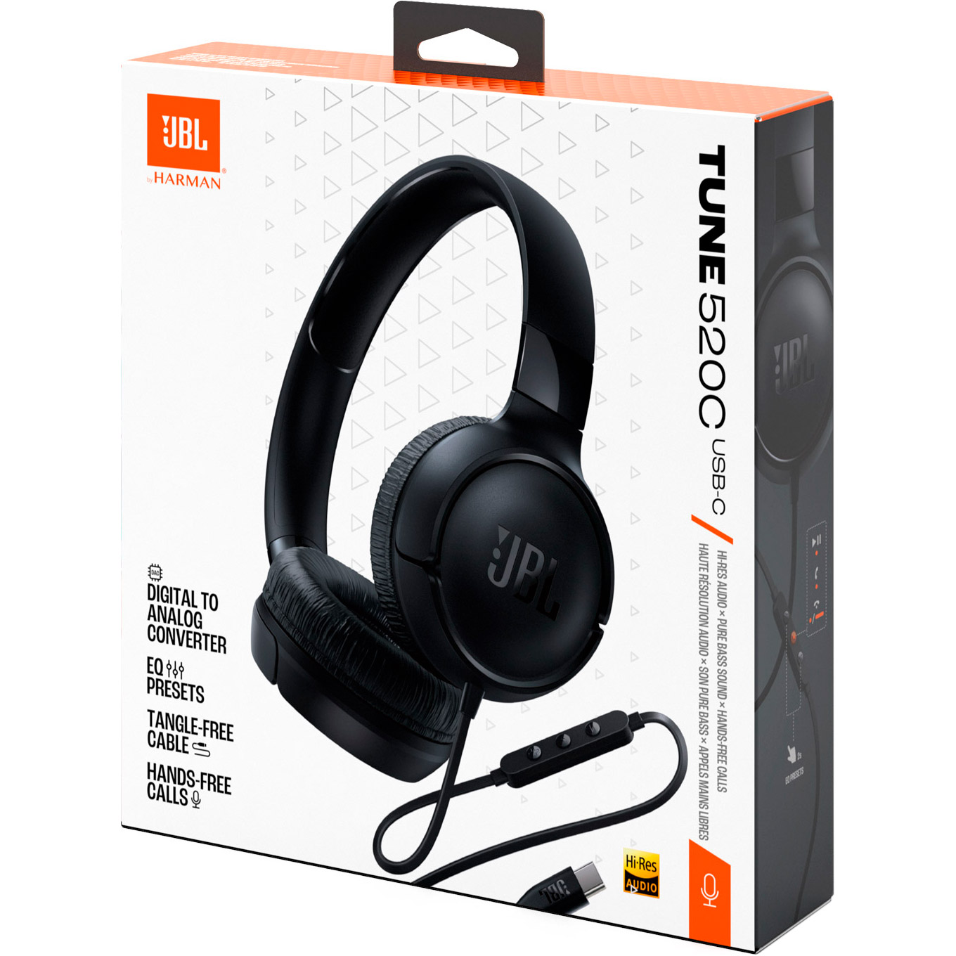 Наушники JBL Tune 520C Black (JBLT520CBLK)