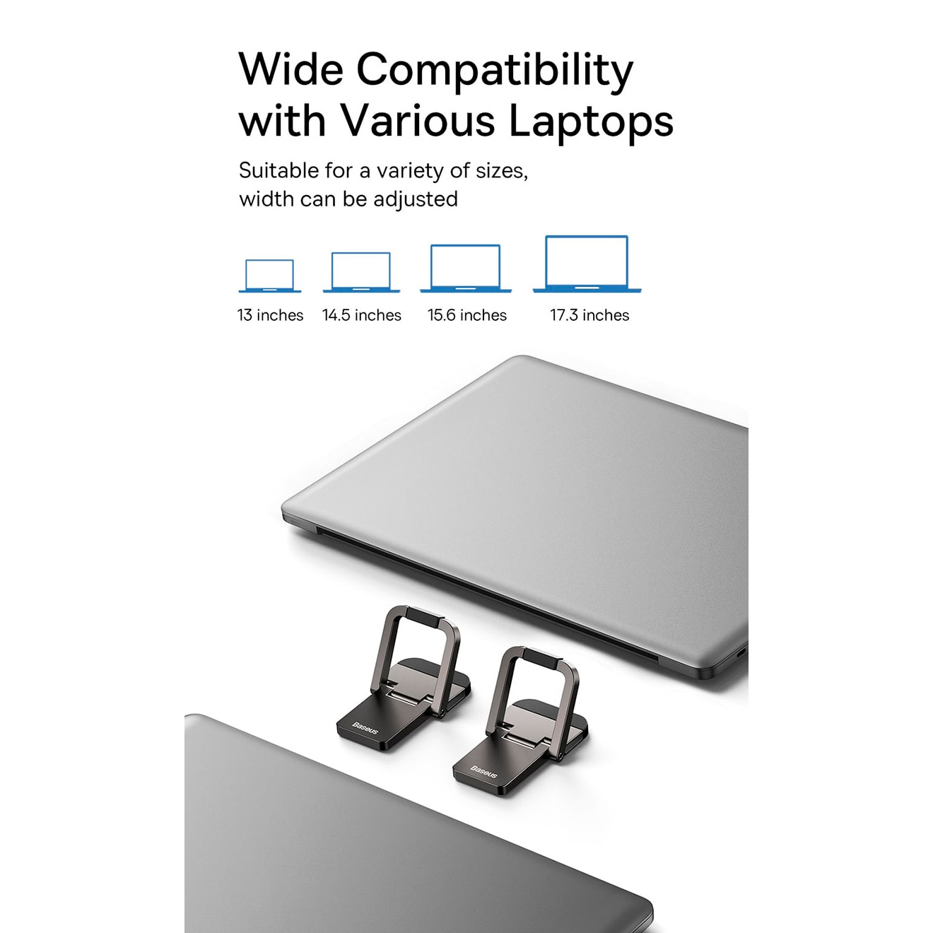 Подставка для ноутбука BASEUS Slim Laptop Kickstand 2-Pack Gray (LUZC000013)