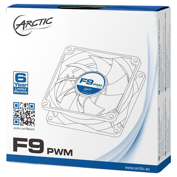 Вентилятор ARCTIC F9 PMW Rev.2 (AFACO-090P2-GBA01)
