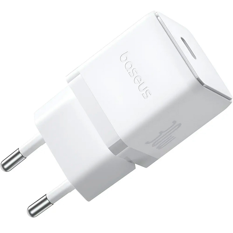 Зарядний пристрій BASEUS Palm Fast Charger 1C 30W EU Moon White w/Type-C cable (P10111605213-01)