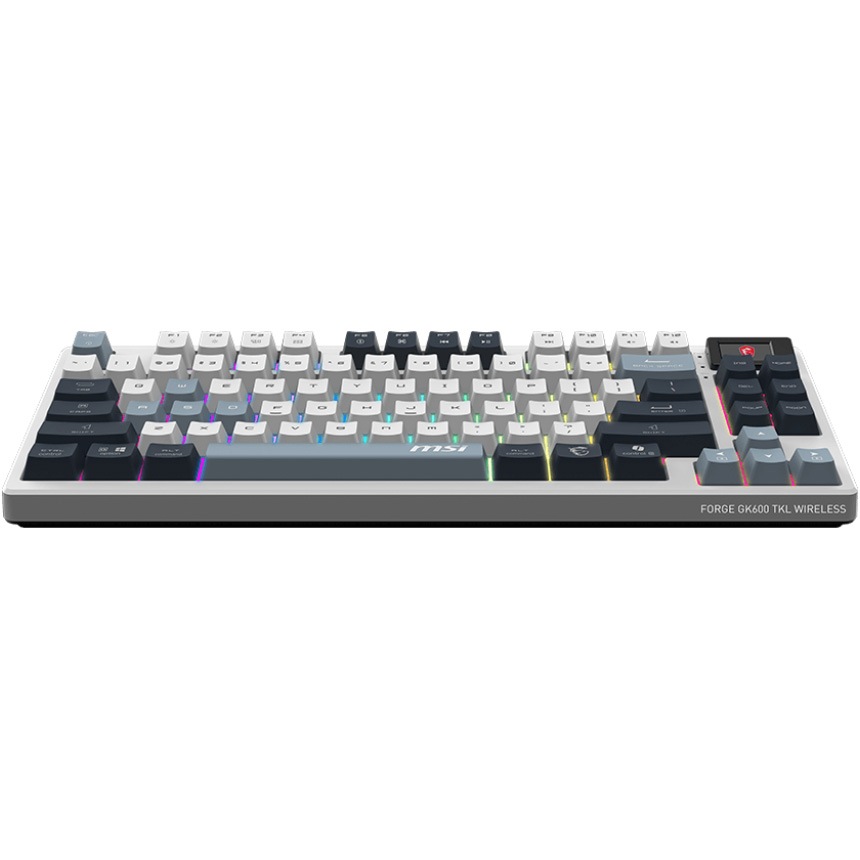 Клавиатура беспроводная MSI Forge GK600 TKL Mechanical Linear Switch White